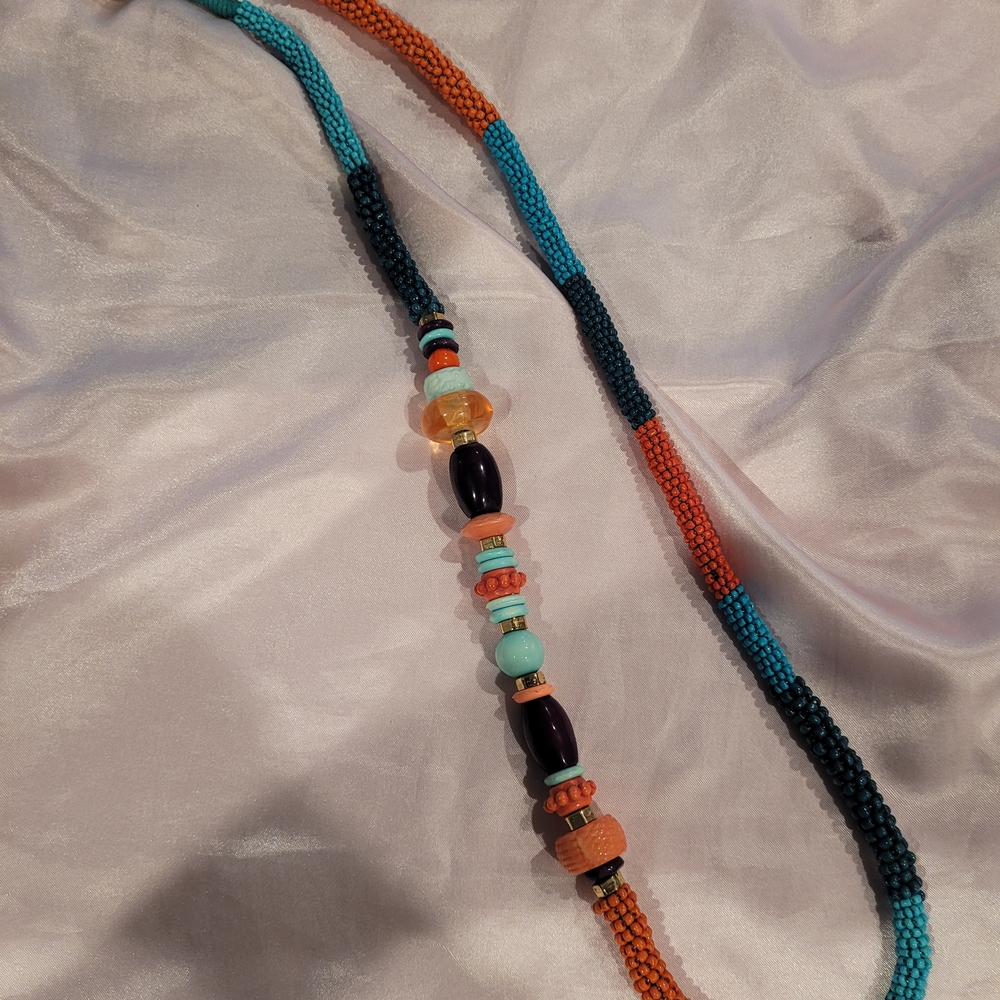 Native Americam Southwest Multicolor Beaded Necklace